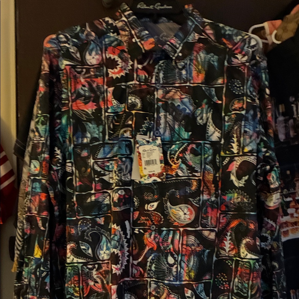 Robert Graham Multicolor Abstract Men's Shirt